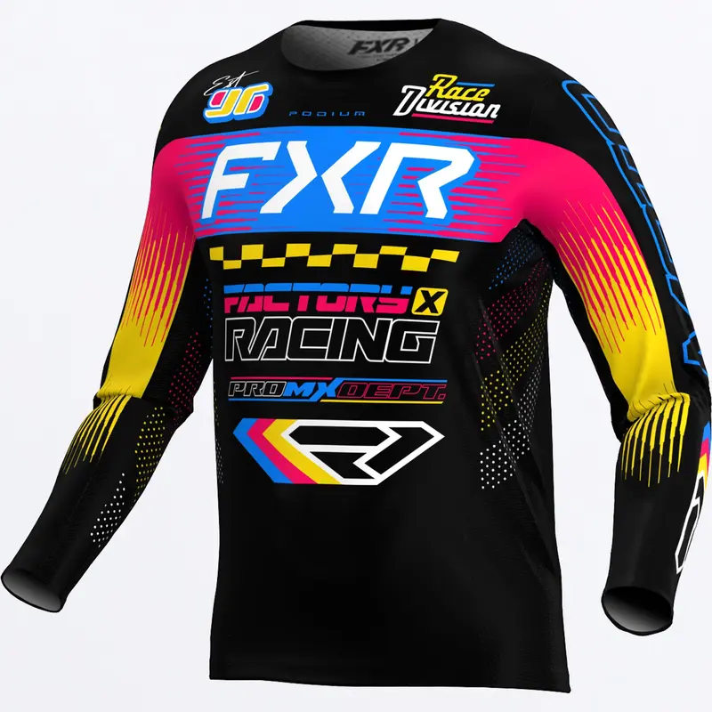 PODIUM GLADIATOR MX JERSEY 26-BLACK/BLUE/RAZZ