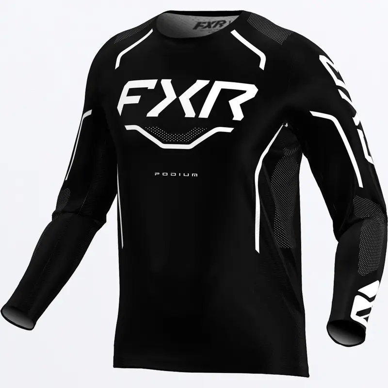 PODIUM RELAY MX JERSEY 26-BLACK/WHITE