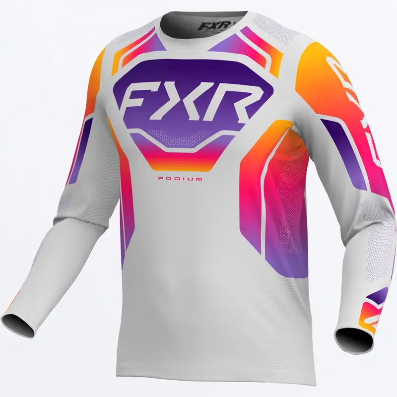 PODIUM RELAY MX JERSEY 26-GREY/PURPLE/TANG