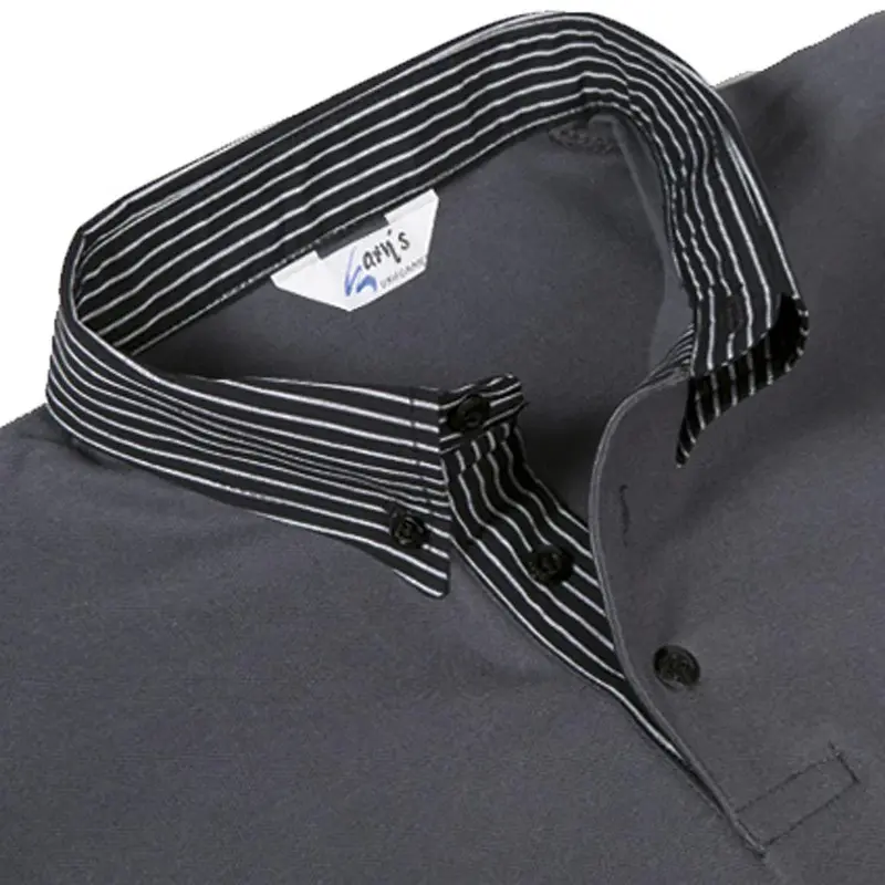 POLO GRIS MUJER M/C C/CAMISERO