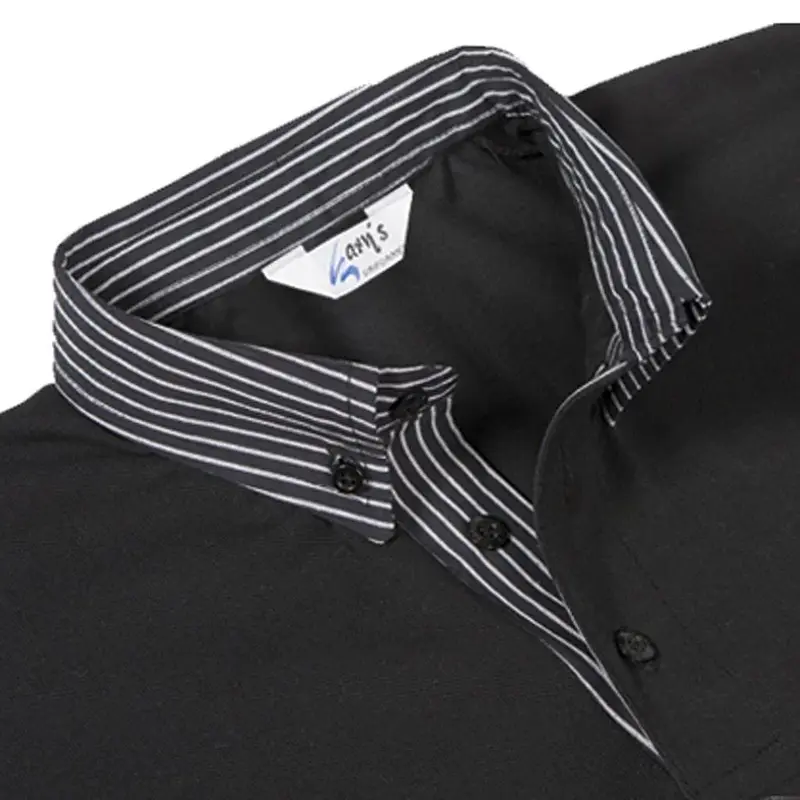 POLO NEGRO MUJER M/C C/CAMISERO