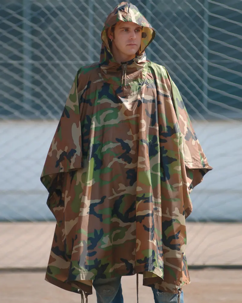 PONCHO R/S WOODLAND
