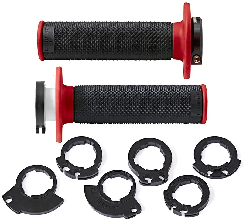 PUÑOS DOMINO D200 NEGRO / ROJO