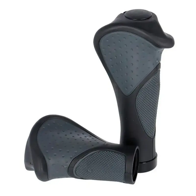 Puños Ergotec Frisco 2 Mtb Kraton/Gel 95 mm Diametro 22 mm Negro/Gris