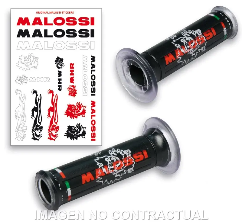 PUÑOS MALOSSI "TRIBAL" COLOR NEGRO SIN TOPE