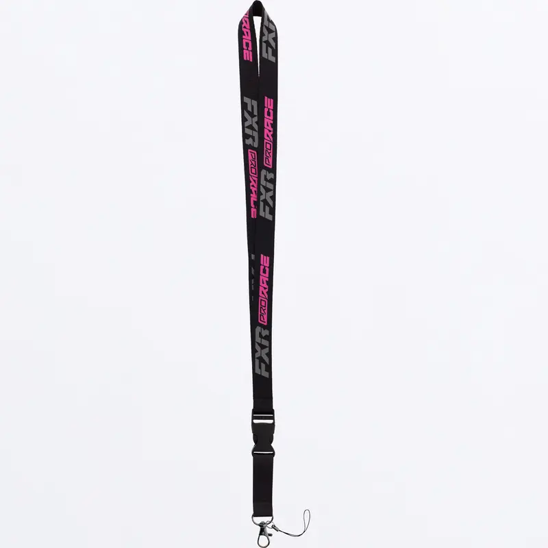RACE DIV LANYARD 24-BLACK/E. PINK