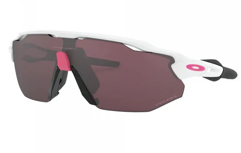 Radar Ev Advanced Polished White con lentes Prizm Road
