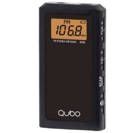 Radio Portátil Qubo RD-10 Digital AM/FM con Auriculares