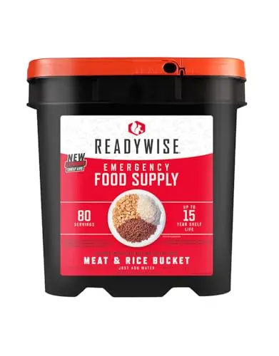 ReadyWise Cubeta de Carne y Arroz - 80 Porciones