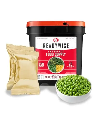 ReadyWise Cubo de Verduras Liofilizadas - 120 Raciones