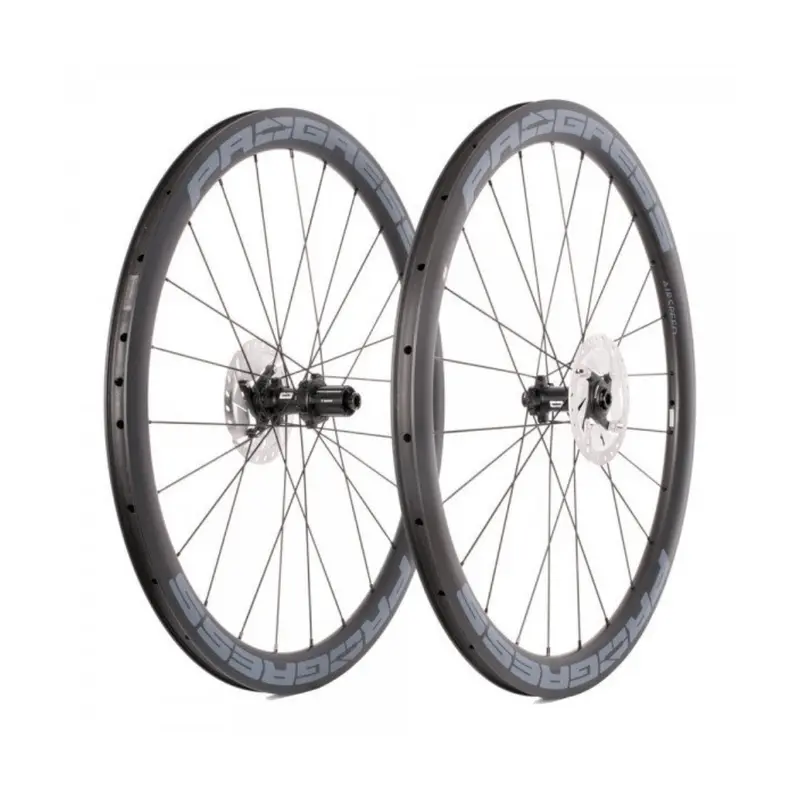 Ruedas Progress Airspeed 40 Disco Cubierta Shimano Negro