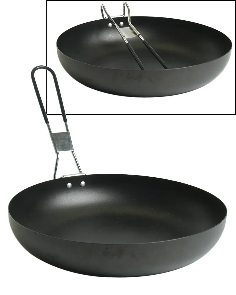 Sarten de Camping Antiadherente con Mango Plegable