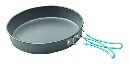 Sartén Highlander 18cm Acero Inoxidable Camping - Asa Plegable