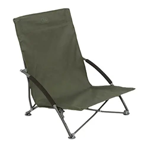 Silla Plegable de Pesca Highlander Perch Chair Olive - Silla Turística para Camping y Aire Libre