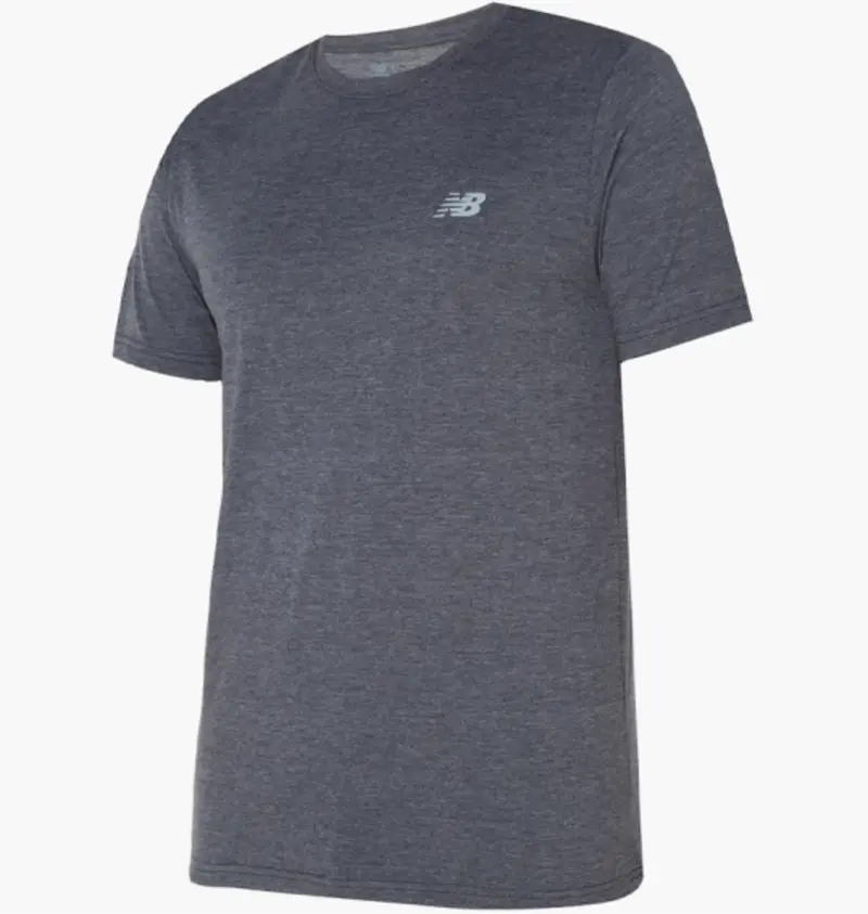 Sport Essentials Heathertech T-Shirt Hombre Camisetas Trail Running New Balance