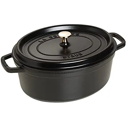 STAUB Cacerola/Cocotte de Hierro Fundido Ovalada, Diámetro de 37 cm, 8 L