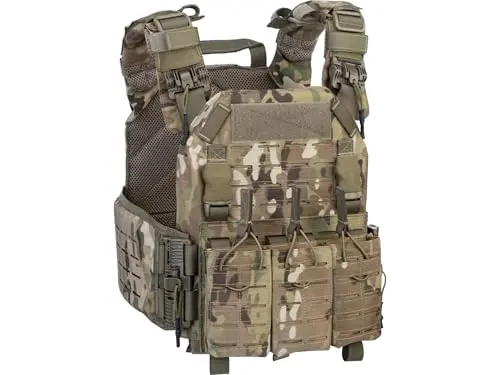 Storm Plate Carrier con Sistema de Liberación Rápida + Triple Mag Pouch Multicam Original