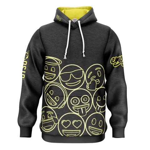 Sudadera - Emoji Neon Faces
