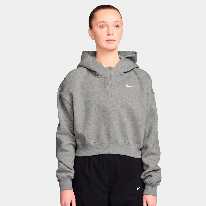 Sudadera Nike Sportswear Phoenix Fleece Con Capucha Henley - Mujer