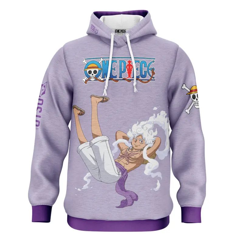 Sudadera - One piece egghead luffy gear5 purple