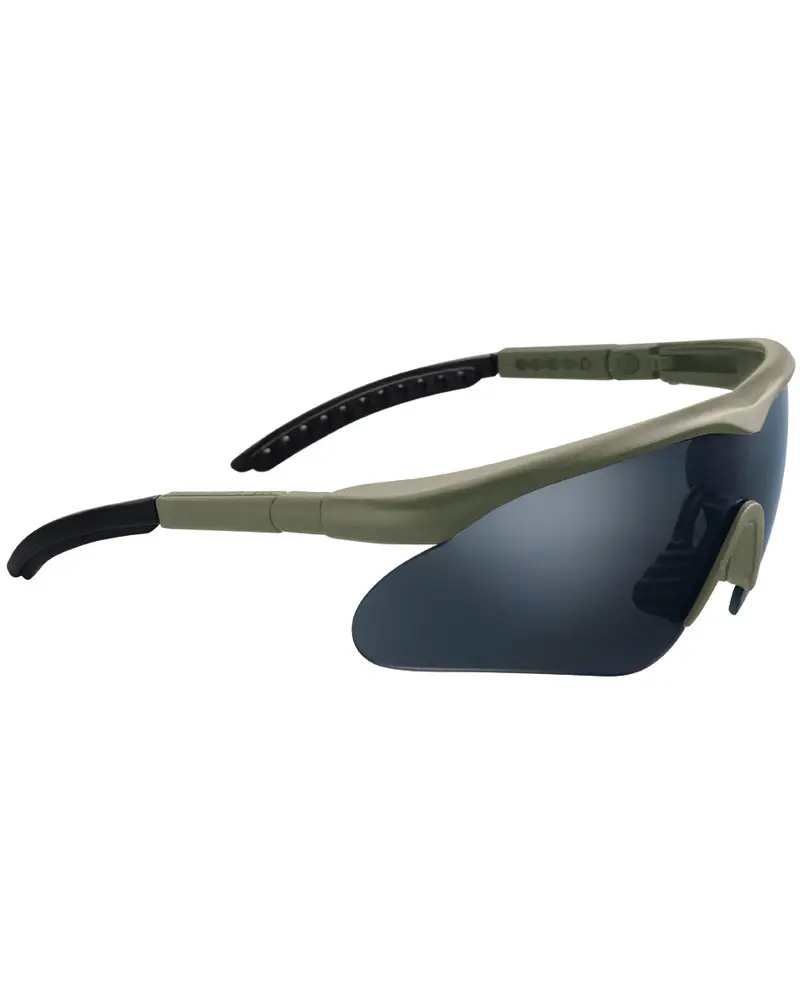 Swiss Eye Raptor Gafas de Protección Táctica Verde Oliva - Gafas Militares Ultraligeras