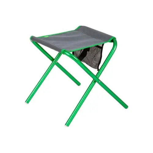 Taburete Plegable Highlander Ayr Verde/Gris - Aluminio 7075 Ultraligero 930g