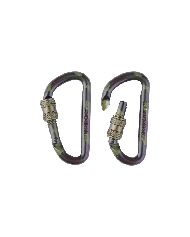 TACTICAL KARABINER WOODLAND 60MM (PAAR)