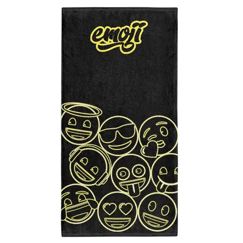 Toalla de microfibra - Emoji Neon Faces