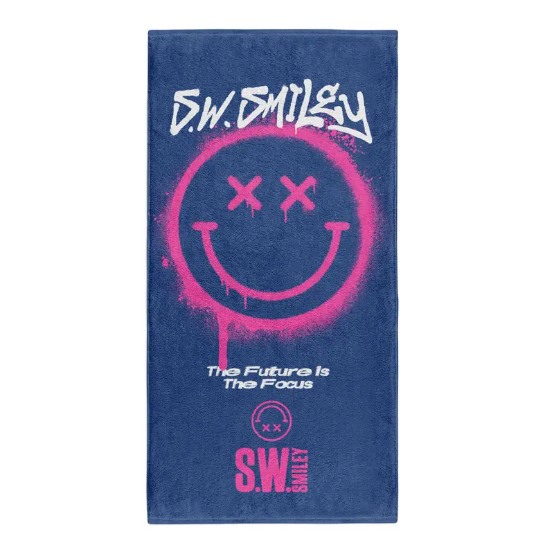 Toalla de microfibra - Smiley Graffiti