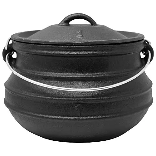 ToCi Big BBQ Platpotjie "Beefalo" hierro fundido, con tapa y patas, 3 litros
