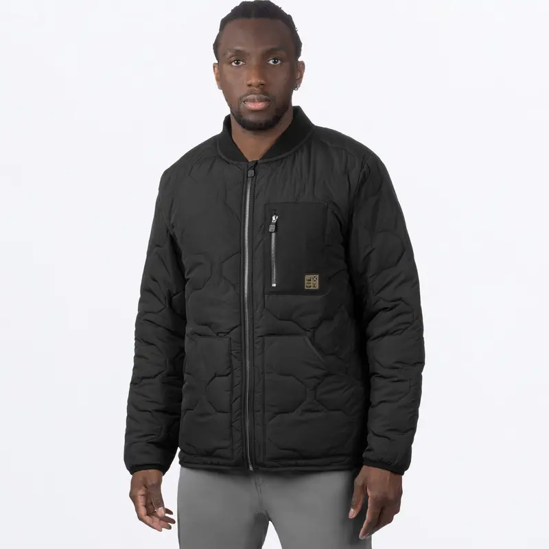 UNISEX RIG QUILTED JACKET 24-BLACK