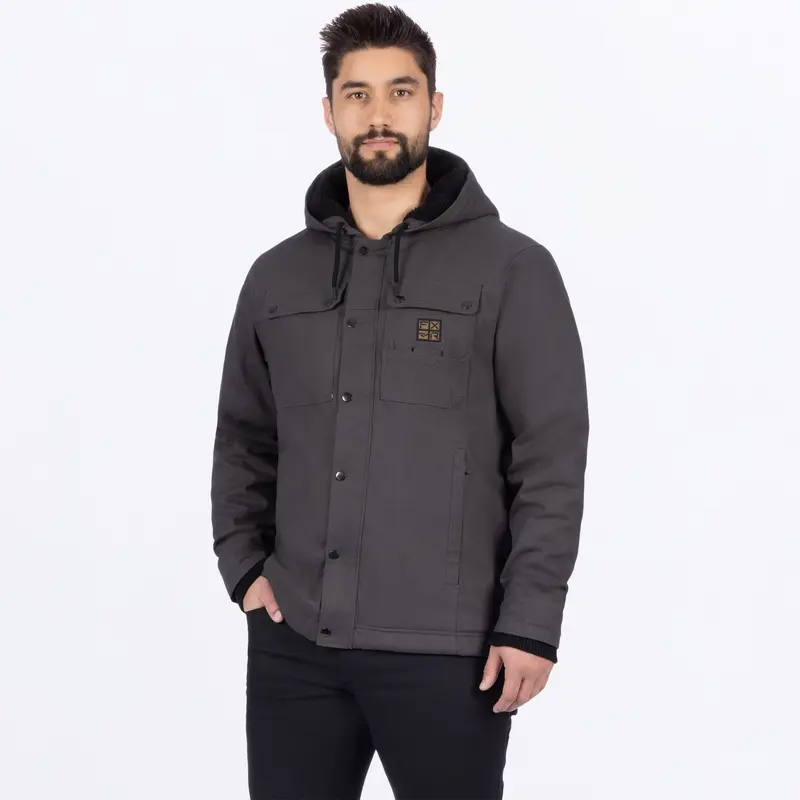 UNISEX ROUGHNECK CANVAS JACKET 24-ASPHALT