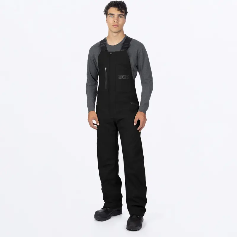 UNISEX TASK INSULATED CANVAS BIB OVERALL 24-BLACK OPS