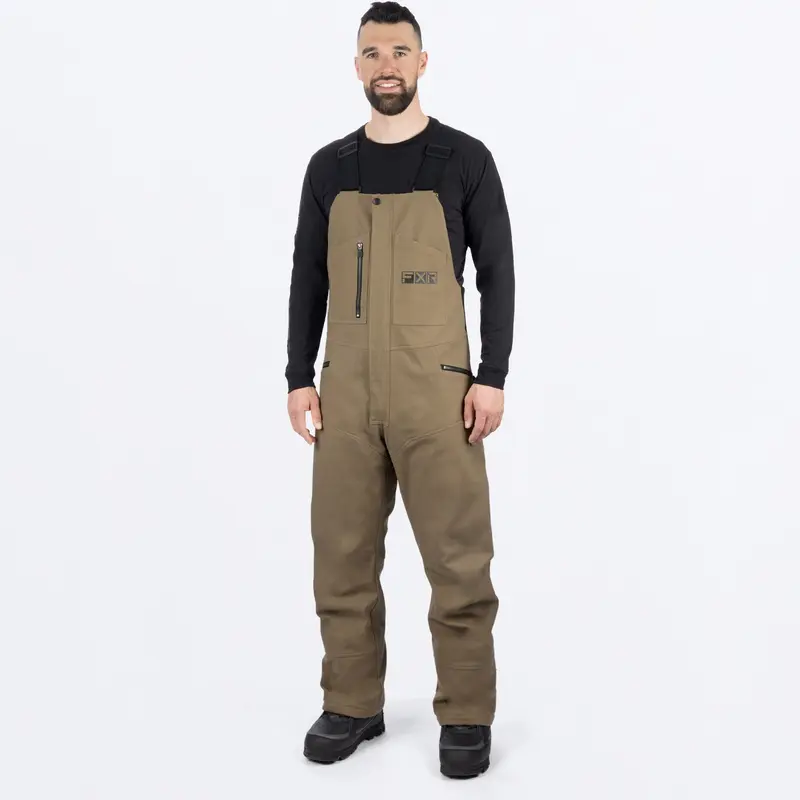 UNISEX TASK INSULATED CANVAS BIB OVERALL 24-CANVAS