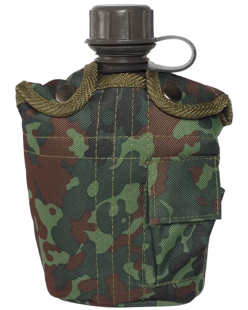 US FELDFLASCHE KST.IMP.1LTR M.HÜ.FLECKTARN