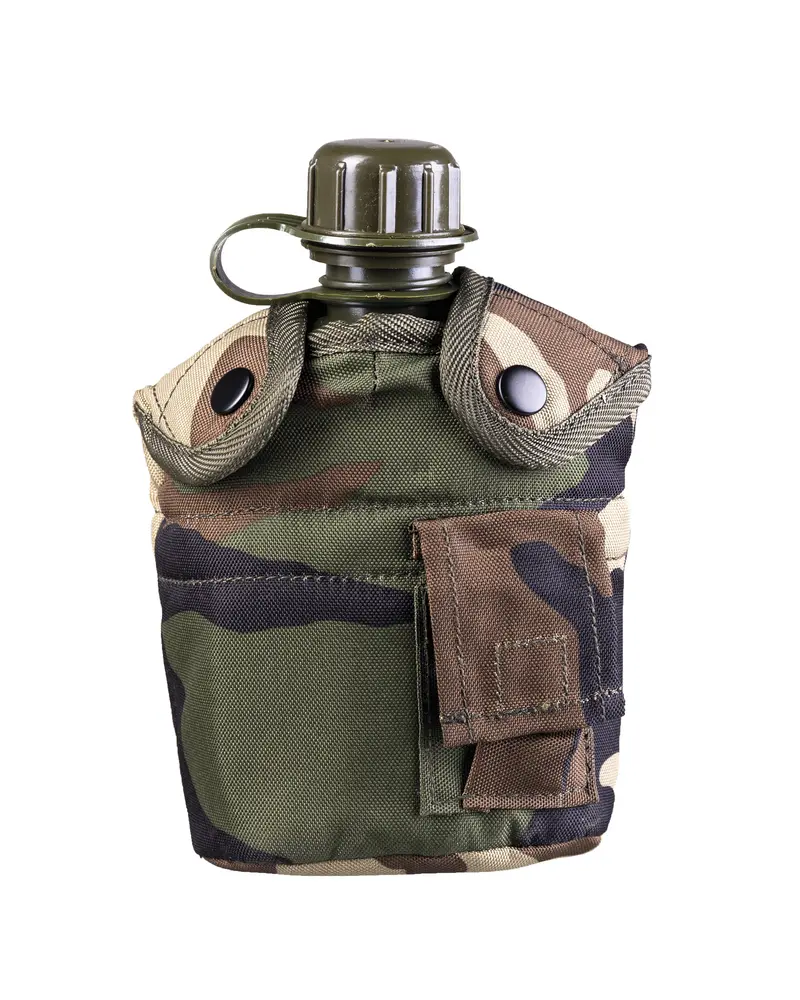US FELDFLASCHE KST.M.BE.U.HÜ.WOODLAND