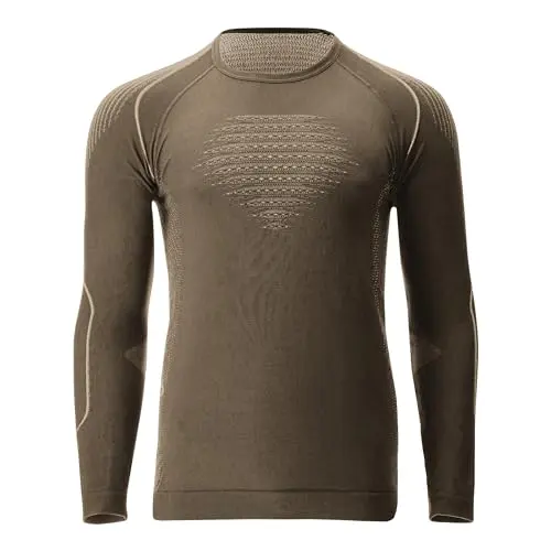 UYN U100372-M462 EVOLUTYON Xtreme Regular UW LG_SL. T-Shirt Hombre Tactical Coyote/Grey/Grey S/M