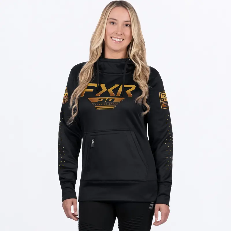 W 30 YEARS OF SPEED TECH PO HOODIE 26-BLACK/KASH