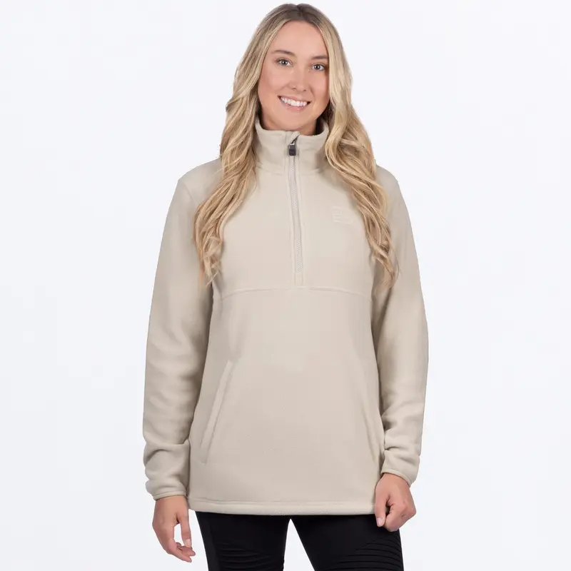 W ASPEN 1/4 ZIP FLEECE 26-SAND