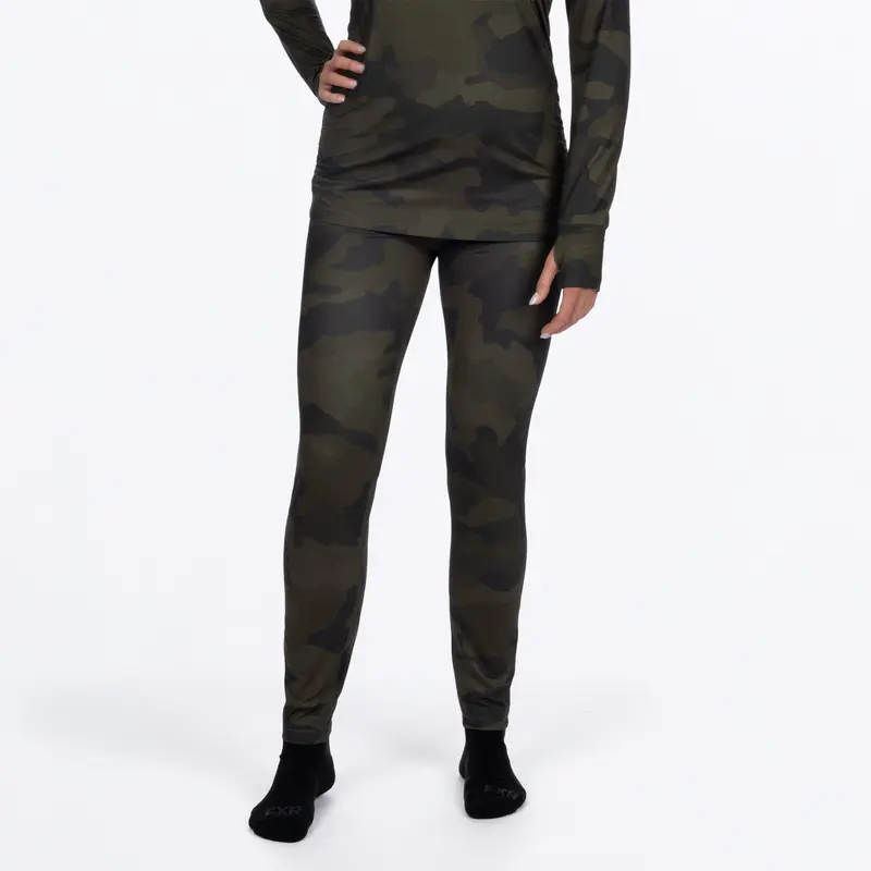 W ATMOSPHERE PANT 25-ARMY CAMO/MERLOT