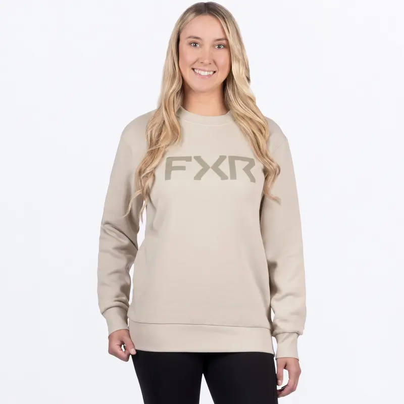 W CORE COTTON CREWNECK SWEATSHIRT 26-SAND