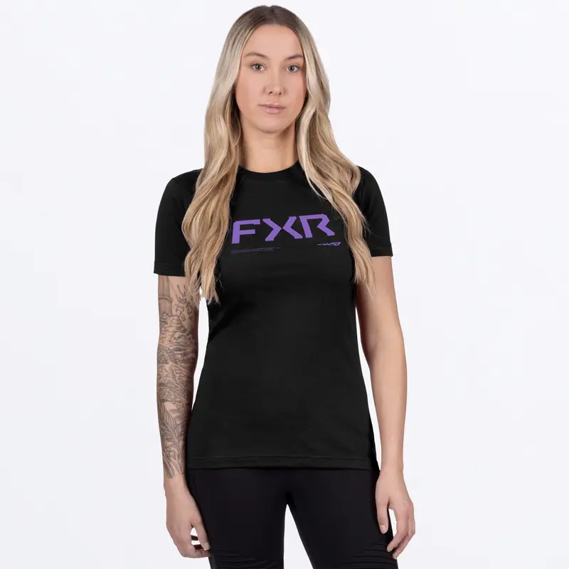 W HYDROGEN PREMIUM T-SHIRT 26-BLACK/AMETHYST