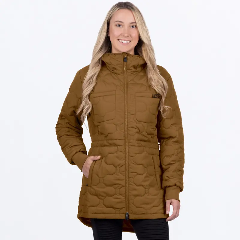 W ISLA QUILTED JACKET 26-COPPER