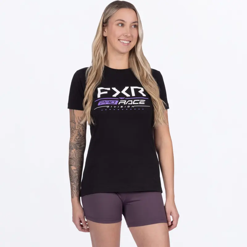 W RACE DIVISION PREMIUM T-SHIRT 25S-BLACK/AMETHYST
