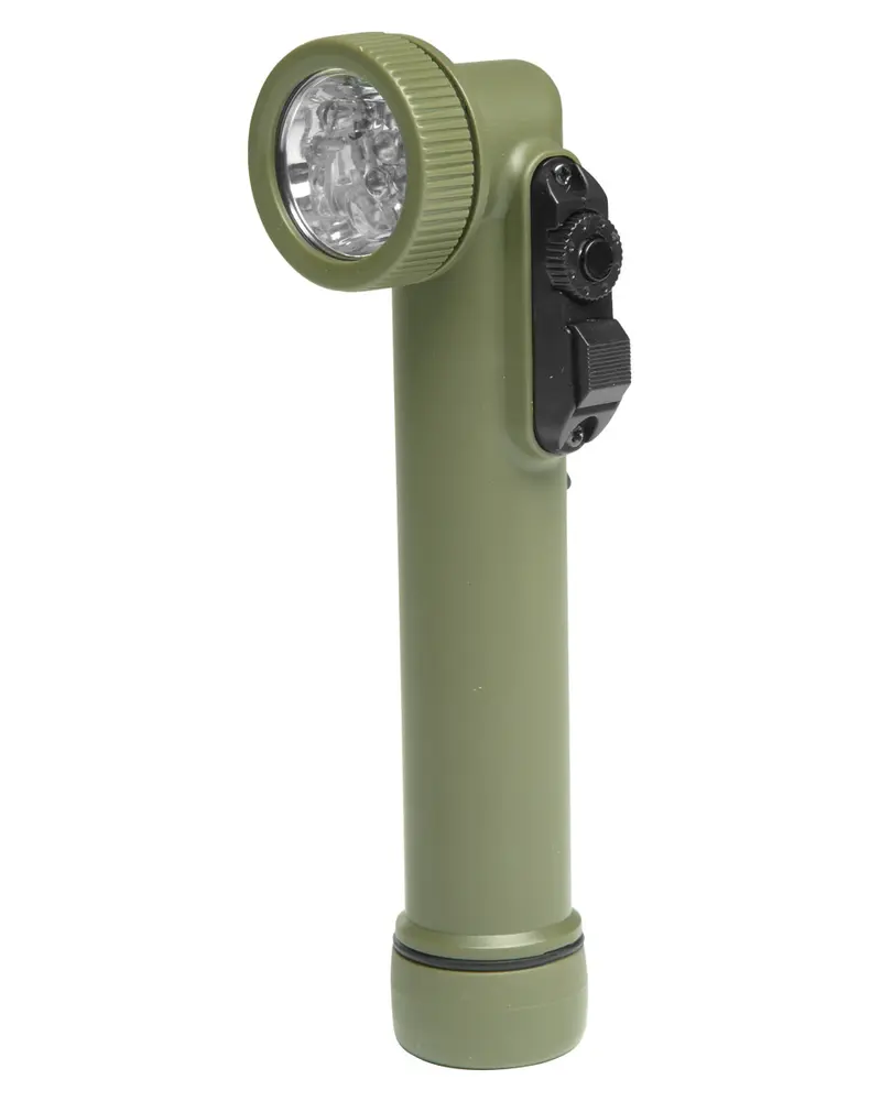 WINKELLAMPE 6 LED OLIV