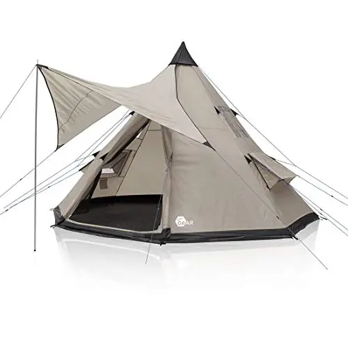 YOUR GEAR Tienda Numana 400 Tienda Tipi Familiar 4-6 Personas