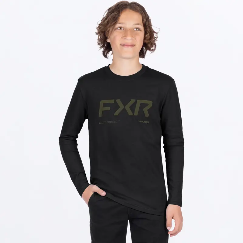 YTH HYDROGEN PREMIUM LONGSLEEVE 26-BLACK/MOSS