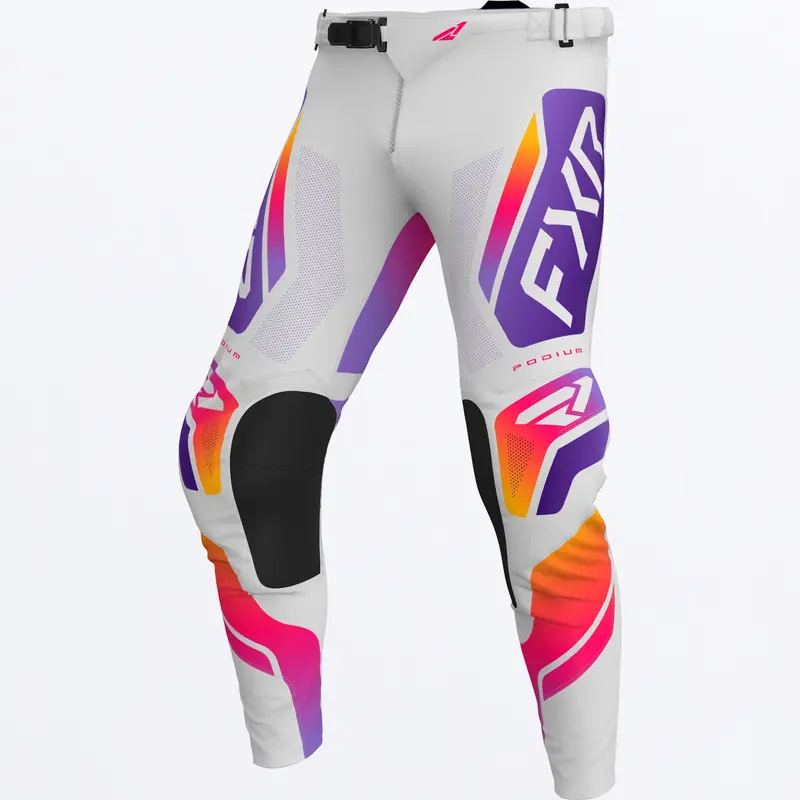 YTH PODIUM MX PANT 26-GREY/PURPLE/TANG