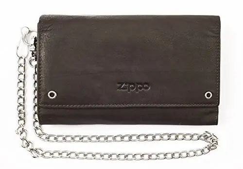 Zippo Cartera de Piel Moca de 17 cm